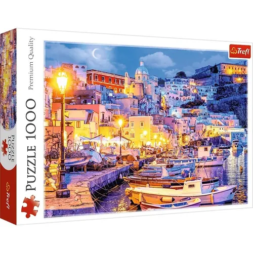 Puzzles 1000 elements Procida Island by night Italy Trefl 5900511107944