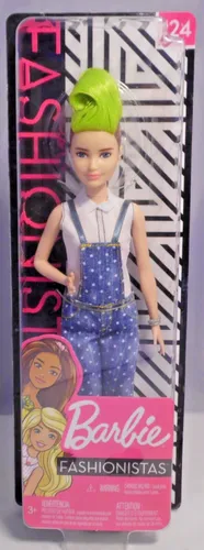BARBIE Fashionistas 2018/2019 Fashionista # 124 Green Mohawk, Petite FXL57 NEU