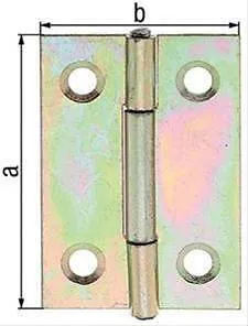 Ger.schmales Scharnier verz.,40 mm
