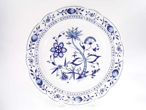 Teller tief 22 cm Triptis Zwiebelmuster Porzellan