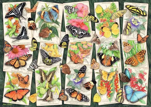 RAVENSBURGER Puzzle: Tropische Schmetterlinge, 1000 Teile