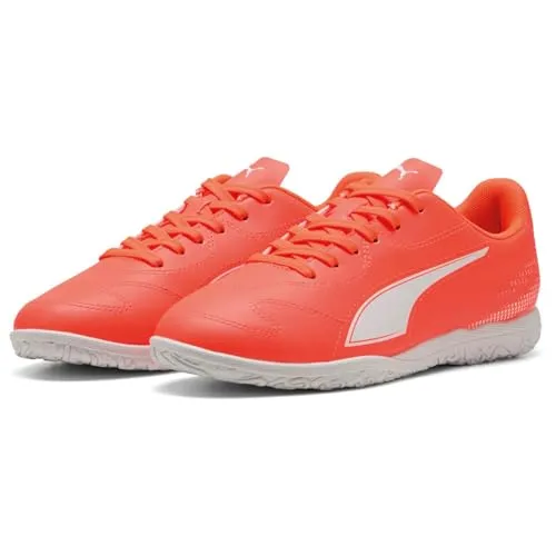 Puma Vitoria II Indoor Fußballschuhe Junior - Hochwertige Hallenfußballschuhe für Kinder mit weichem Obermaterial und leichter Gummisohle, ideal für geschmeidige Bewegungen in der Halle.