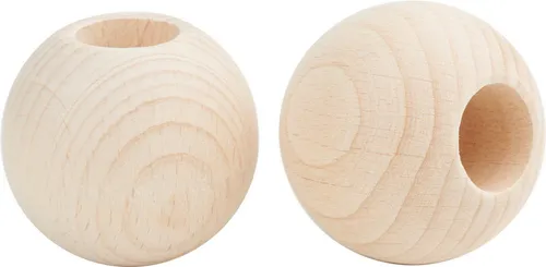 VBS Bastelperlen, (2-tlg), mit großer Bohrung, Ø 50 mm