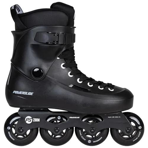 POWERSLIDE ZOOM 80 Inline Skate 2025 black - 41-42 - Fitness Skates mit robustem Hardboot-Design für urbanes Skating. Ideal für Einsteiger und erfahrene Skater, bietet Komfort und Stabilität auf 4x80 mm Rädern.