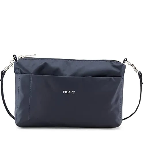 Picard Switchbag 7840 Umhängetasche, Midnight/Blau - Umhängetasche aus Feinnylon, 20x15x3cm, mit mehreren Fächern und abnehmbarer Schlüsselkette - ideal für Wochenendtrips und Business-Reisen.