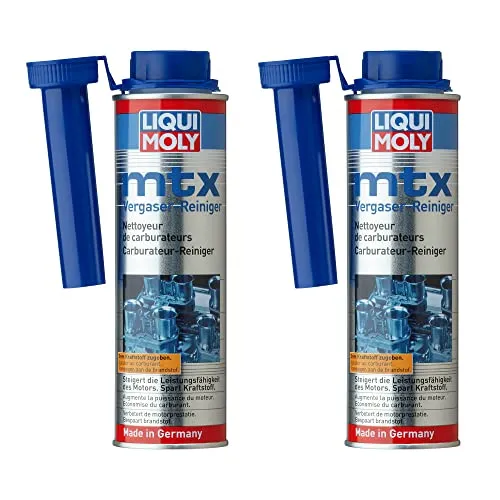 Liqui Moly 2X MTX Vergaserreiniger 300ml | Entfernt Ablagerungen im Vergaser, an Ventilen, Zündkerzen sowie im Brennraum und verhindert Neubildung | Kraftstoff Additiv für Benzin-Motoren | 2X 300ml