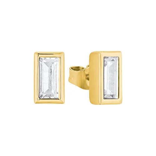 s.Oliver Ohrhänger aus 925 Sterling Silber mit Zirkonia - Elegante Ohrringe für Damen aus 925 Sterling Silber, funkelnde Zirkonia, ideal als Geschenk in einer stilvollen Schmuckbox.