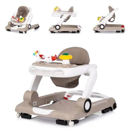 Chipolino Lauflernhilfe little Explorer 4 in 1 - Vielseitige Lauflernhilfe für Babys ab 6 Monaten. Mit 4 Funktionen: Laufen, Schieben, Springen und Spielen. Höhenverstellbar, klappbar und mit abnehmbaren, waschbaren Sitzbezug für höchsten Komfort.