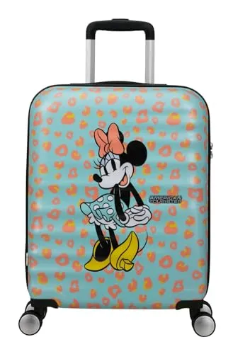 American Tourister Wavebreaker Disney FL - Spinner S Handgepäck - Stylischer Handgepäckkoffer (55 cm, 36 L) mit robustem ABS-Material und TSA-Verschluss für sicheres Reisen. Perfekt für 2 Tage, ideal organisiert mit elastischen Kreuzbändern und recyceltem Innenmaterial.