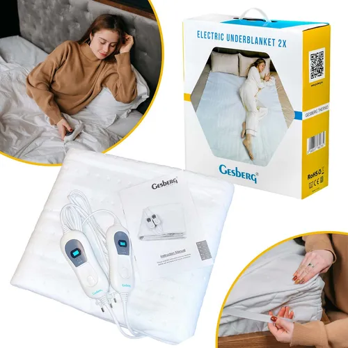 Heizdecke mit Abschaltautomatik 160 x 140 cm Heizmatte Wärmedecke Wärmebett