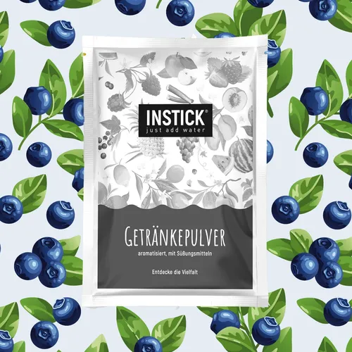 INSTICK Blaubeere 1 Packung für 18 L zuckerfreies Getränk