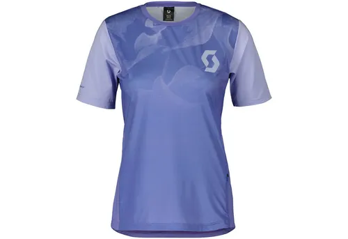 Scott T-Shirt W TRAIL VERTIC S/SL SHIRT - Damen T-Shirt für ambitionierte Fahrer, mit rennoptimierter Passform und 3D Mesh für optimale Belüftung und Schutz vor Überhitzung.