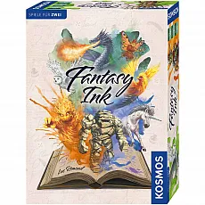 Kosmos Fantasy Ink - deutsch 303182 - Kreiere die spannendsten Fantasy-Geschichten mit Einhorn oder Pirat! Dieses kreative Familienspiel fördert die Fantasie und sorgt für Unterhaltung bei jedem Spieleabend.