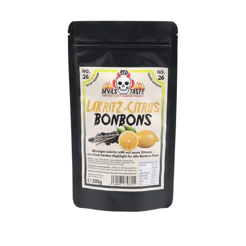 No.26 Lakritz Citrus Bonbon – Lakritzbonbons & Zitrus – mild – 200 g Hotskala 0