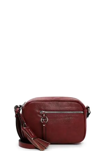 Tamaris Umhängetasche TAS Nele - Eleganter Alltagsbegleiter - Umhängetaschen mit Echtleder-Optik und Reißverschluss, ideal für modebewusste Frauen. TAS Nele bietet zusätzlichen Stauraum und einen komfortablen, längenverstellbaren Umhängeriemen.