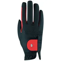 Roeckl Sports Reithandschuh Malta, Schwarz/Rot von Roeckl