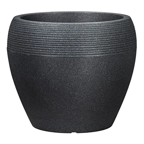 Scheurich Lineo Pflanzgefäß - 30 cm Durchmesser, 24,1 cm hoch, stilvoll und frostfest für drinnen und draußen, Made in Germany