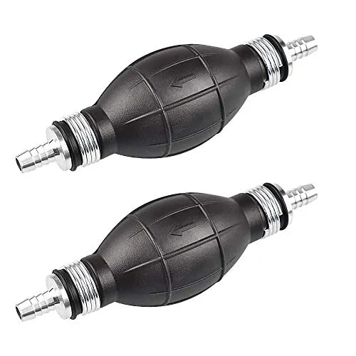 LYTIVAGEN 2 Stück Handpumpe 8mm, Benzinpumpe Manuelle Umfüllpumpe Diesel Notpumpe Absaugpumpe Hand Vakuumpumpe Kraftstoffpumpe Dieselpumpe Universal Hand Ölpumpe für Diesel, Benzin, Öl, Wasser