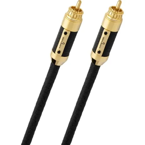 Oehlbach XXL® Black Connection Digital - 1,5m Koaxialkabel - HiFi-Kabel mit hochwertiger Verarbeitung, patentierten Silicon-Pin-Steckern und 3fach-Schirmung für besten Klanggenuss, Made in Germany.
