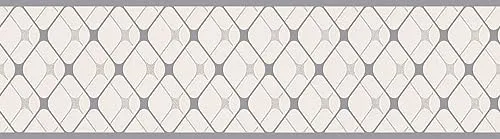 A.S. Creation | Only Borders 11 | 384218 | Vliesbordüre | Geometrisch | 5.00 x 0.17 m | Grau | Tapete