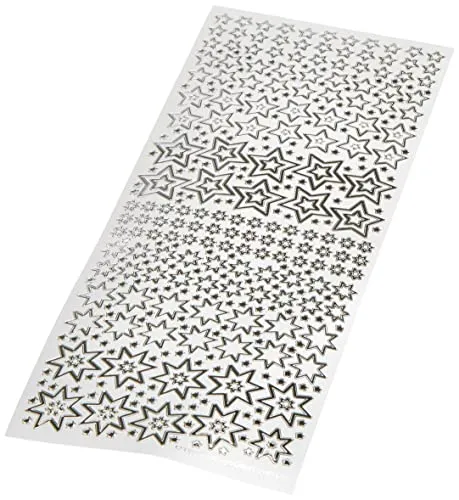 Anita's Konturensticker, Klebefolie, silber, 29.22 x 10.55 x 0.070000000000000007 cm