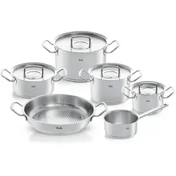 Fissler Kochtopfset Profi Collection - 6-teilig, hochwertiger Edelstahl, mit Messskala und kühlen Griffen für sicheres Kochen