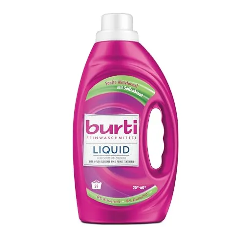 burti LIQUID Feinwaschmittel – Color Waschmittel flüssig ohne Bleichmittel & Weichspüler