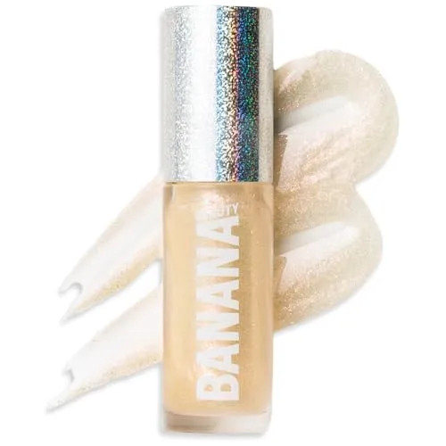 Banana Beauty 3D Glitter Lipgloss Disco Bomb – Plumping Lipgloss mit Juicy Look – Nicht klebende Formel – Lipglos mit Maracuja-Öl – Glänzender Lip Gloss – Must Have Beauty Zubehör