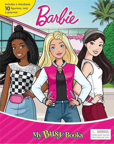 Produktbild Mattel Barbies: With Storybook, 10 Figurines and a Playmat (My Busy Book)