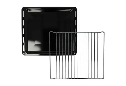 vhbwx Backblech & Gitterrost Set 42 x 37 cm für Backöfen - Hochwertiges 2-tlg. Set für vielseitiges Backen. Das emaillierte Backblech und der stabile Gitterrost sorgen für gleichmäßige Hitzeverteilung und optimale Ergebnisse in Ihrer Küche.