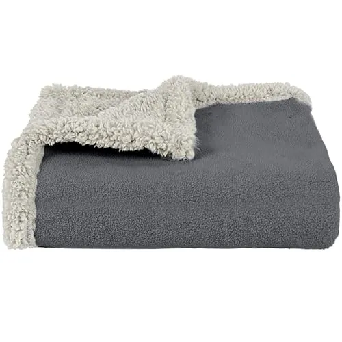 Pawsee Wasserdicht Hundedecke Katzendecken Waschbar, wasserdichte Decke für Unterwegs Hundesofa Schutzdecke Sofa Überwurf, Flauschig Hundedecke für Kleine Mittelgroße Hunde, Katzen, S 125 x 75cm