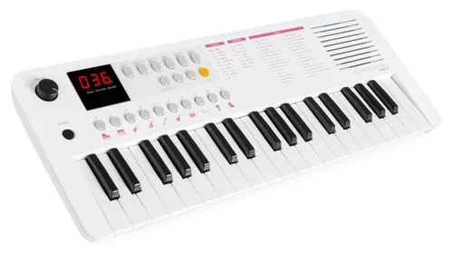Classic Cantabile MINI-37 Keyboard in Weiß-Pink