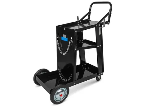 TRUTZHOLM Werkzeugtrolley mobiler Schweißwagen - Werkzeugkoffer mit drei Ablageflächen und stabiler Konstruktion. Ideal für mobiles, ergonomisches Arbeiten dank wendiger Rollen und optimaler Arbeitshöhe.