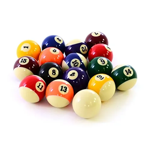 Nexos Satz Billardkugeln, Nummern- u. Queueball 57,2 mm von Nexos Trading