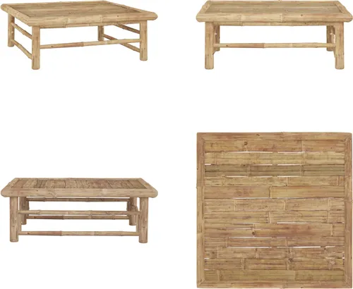 vidaXL Gartentisch 65x65x30 cm aus Bambus