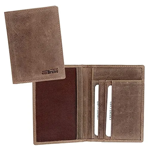 Ausweismappe Ausweishülle Etui Leder Fahrzeugschein Kartenetui Führerschein Hülle Leder Ausweisetui KFZ Ausweismäppchen Führerscheinhülle Kreditkartenetui Ausweistasche