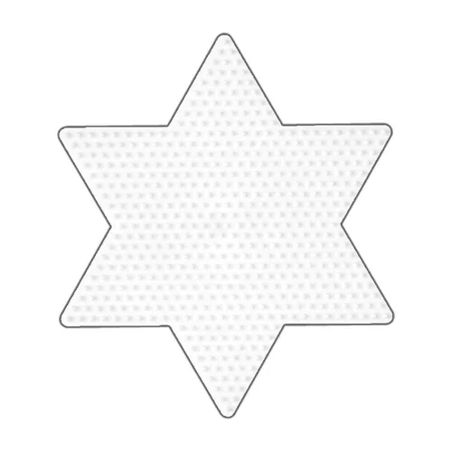 Hama Bügelperlen Stiftplatte - Stern groß Stiftplatte Steckplatte Vorlage MIDI