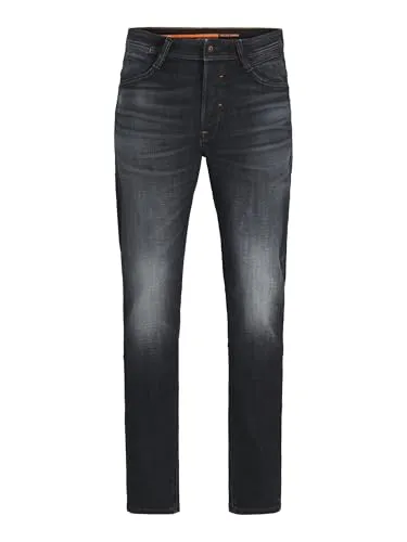 JACK & JONES Male Tapered Fit Jeans JJIMIKE JJCADE GE 232 NOOS - Tapered Fit Jeans aus 78% Baumwolle und 20% recycelter Baumwolle, bequem und nachhaltig für einen modernen Look.