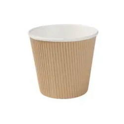 Greenbox Riffelbecher Suppen, braun, 500 ml von Greenbox