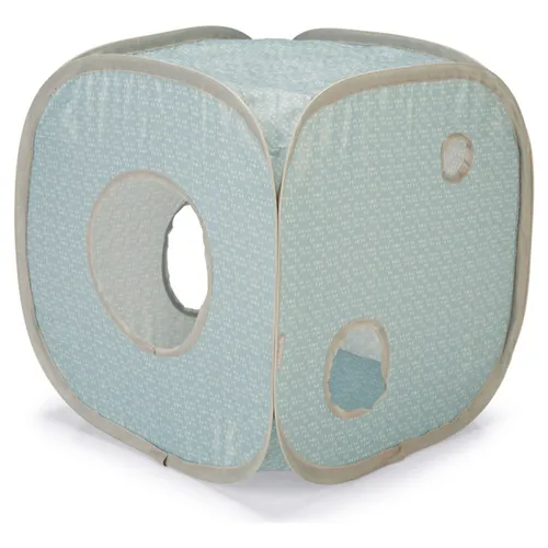 Beeztees Kitten Kubiko Katzenhaus Nylon 35x35x35cm 2 Öffnungen Spielhaus