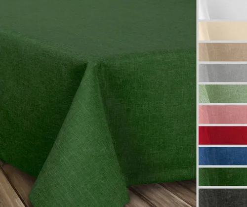 Beautex Tischdecke Fleckenabweisende bügelfreie Tischdecke mit Lotuseffekt, Leinenoptik (1-tlg)