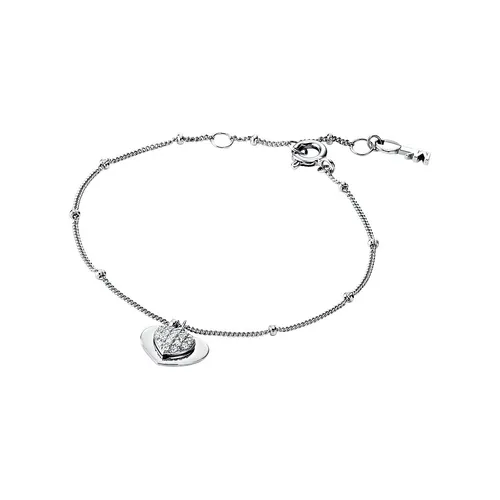 MICHAEL KORS Damen Armband MKC1118AN040 - Elegantes 925 Silber Armband für Damen mit funkelndem Hauptstein in Weiß. Perfekt für jeden Anlass und ein stilvolles Accessoire!