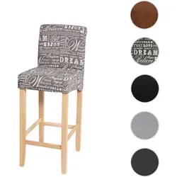 Barhocker HWC-C33 - Retro Tresenhocker mit hohem Sitzkomfort - Barmöbel mit MVG-Zertifizierung und stabilen Holzbeinen. Ideal für lange Sitzzeiten dank bequemer Polsterung und abgerundeten Kanten.