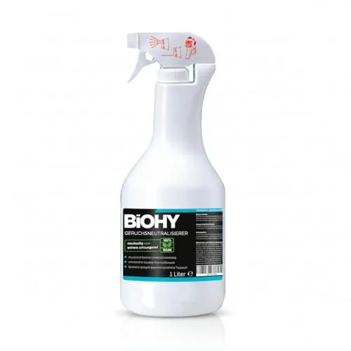 BiOHY Geruchsentferner 016-001, 100% vegan - Lufterfrischer für Kraftfahrzeuge, nachhaltig und biologisch abbaubar, bekämpft Gerüche an der Ursache ohne parfümierte Zusatzstoffe.