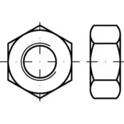 Sechskantmutter DIN 555/ISO 4034 M 10 x 1,5 Polyamid