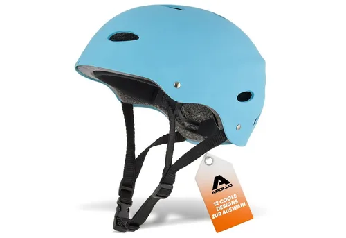 Apollo Skate-Helm/Fahrradhelm - Verstellbarer Skateboard, Scooter, BMX-Helm, mit Drehrad-Anpassung geeignet für Kinder, Erwachsene, in verschiedenen Größen und Farben