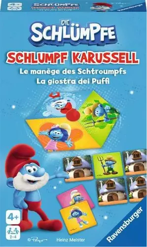 Ravensburger Schlumpf Karussell, Merkspiel, Gesellschaftsspiel, Familienspiel, Kinderspiel, 20990