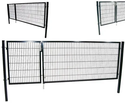 Apex Gartentor Gartentor Tor Doppelflügeltor 120x350 cm Doppelflügel Einfahrtstor