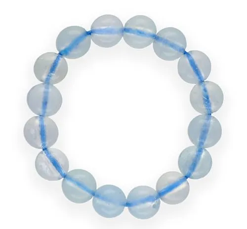 Lebensquelle Plus Mini Kugel Ring | 4mm | Hochwertiger Edelsteinring (Aquamarin, 55-57)