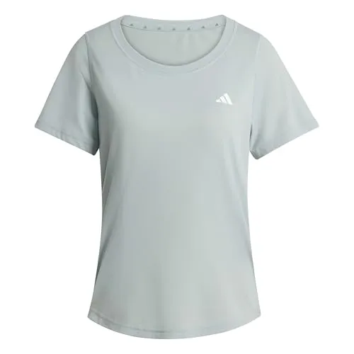 adidas Women's Workout Essentials Scoop Neck T-Shirt, Wonder Sage, M